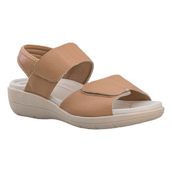 Sandalia-Nude-Claro-Tiras-Largas-Velcro-|-Comfort-Tamanho--34---Cor--NUDE-CLARO-0